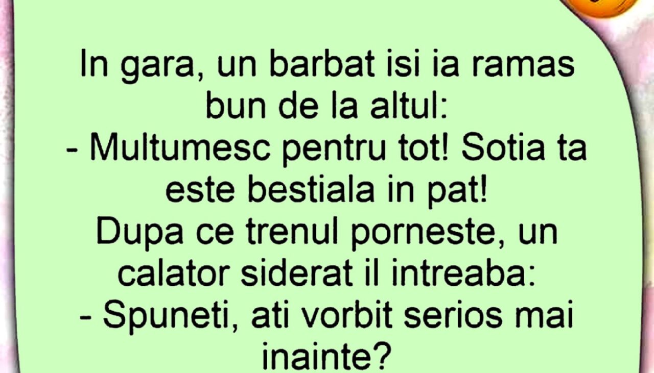 BANCUL ZILEI | „Soția ta este bestială în pat!”