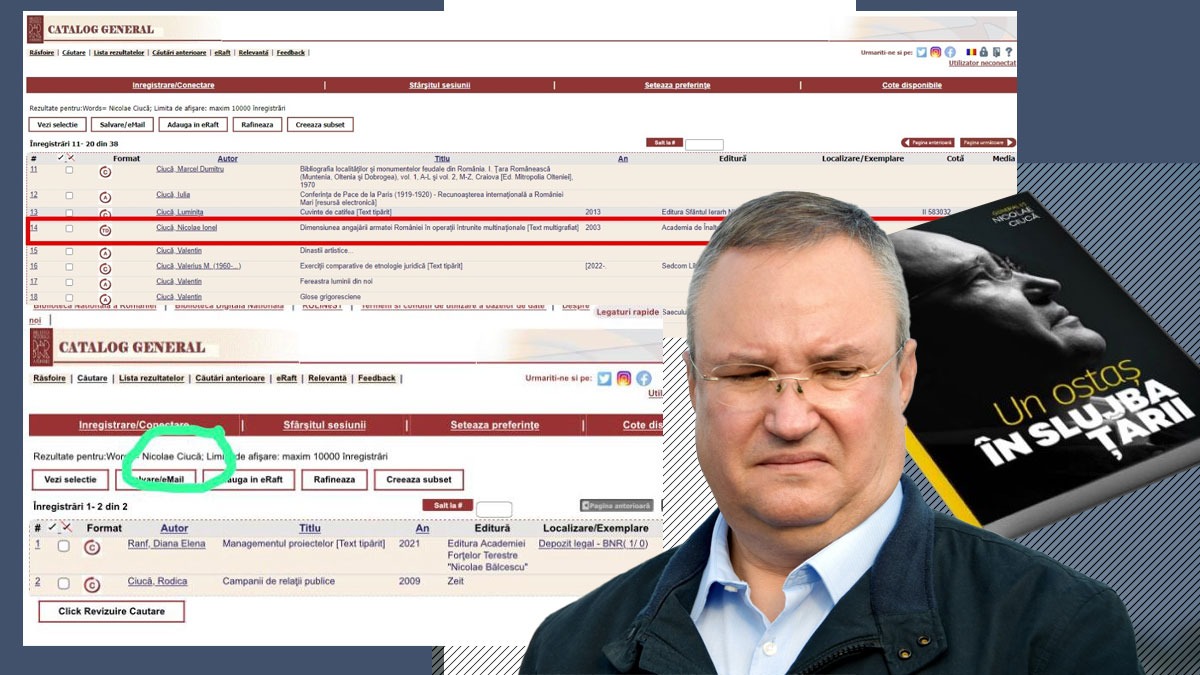 Avem dovada! Cartea lui Ciucă NU EXISTĂ! Pe ce a cheltuit PNL 2 mil. € + Cum l-a “acoperit” directorul Bibliotecii Naționale pe liderul liberal