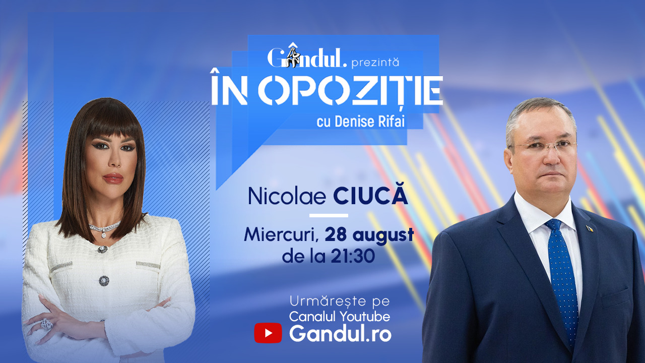Nicolae CIUCĂ este “În Opoziție cu Denise Rifai”, de la ora 21.30. Președintele PNL răspunde în direct provocărilor momentului