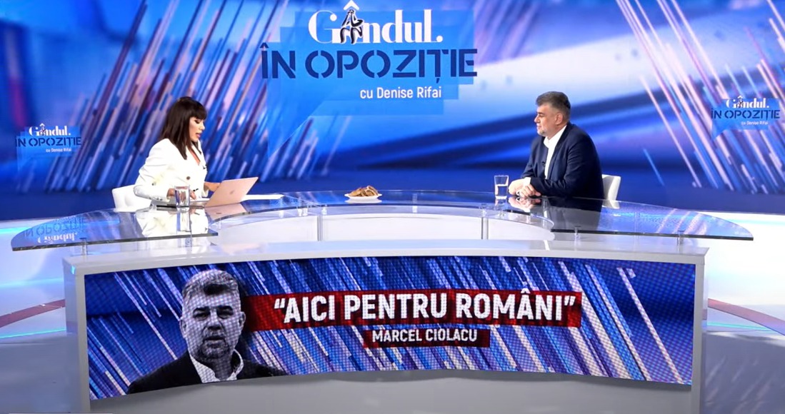 Marcel CIOLACU, „În Opoziție cu Denise Rifai”. “Voi fi un președinte care va sta lângă prim-ministru indiferent din ce partid va face parte”