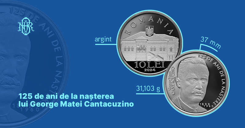 BNR lansează o nouă monedă de ARGINT / De unde poate fi cumpărată și cât costă