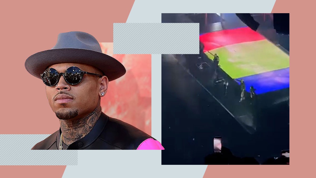 Drapelul României „a fluturat” în SUA la un concert Chris Brown, în semn de „recunoștință” pentru MEDALIILE FURATE de americani la Paris