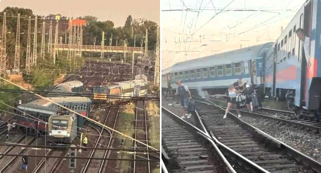 Circulația trenurilor, RELUATĂ în gara Keleti din Budapesta după deraierea unui tren InterCity venit de la Cluj-Napoca