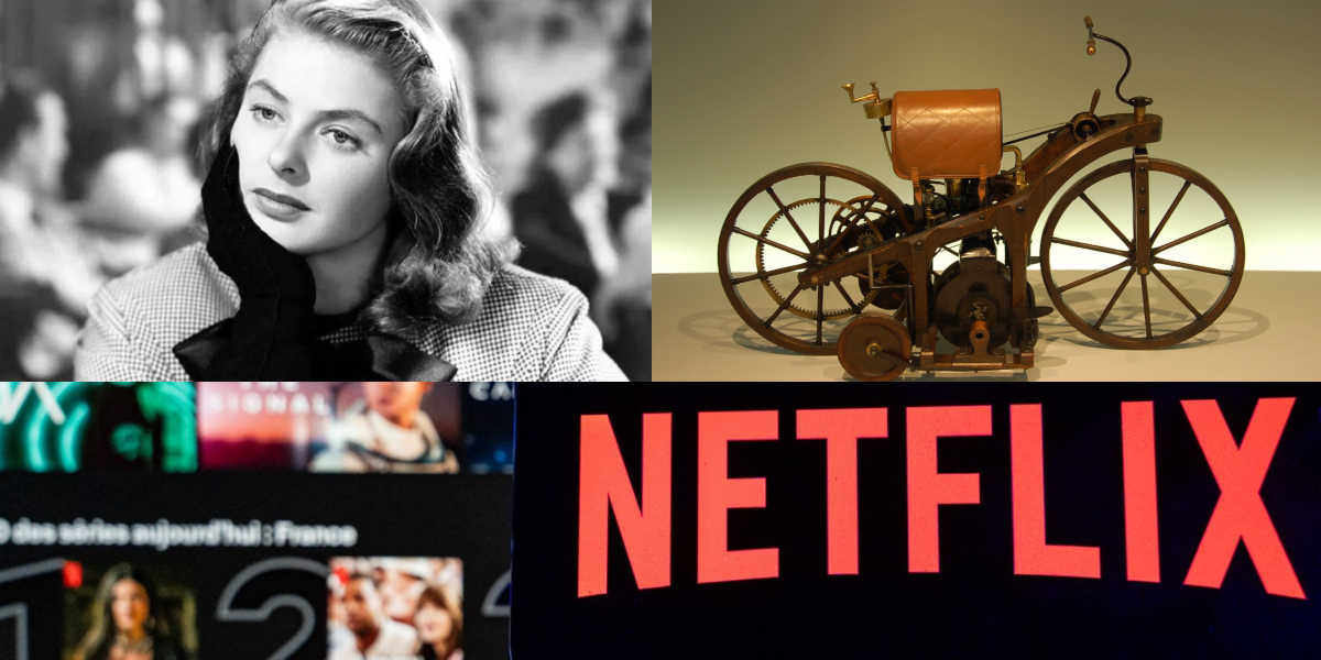 29 AUGUST, calendarul zilei: Se naște și moare Ingrid Bergman/Este brevetată prima motocicletă cu motor cu ardere internă/Fondarea companiei Netflix