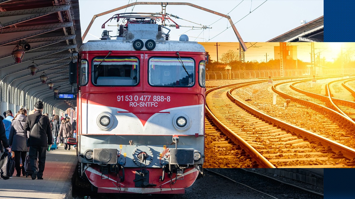 Accident pe calea ferată. Patru trenuri de călători, oprite mai multe ore după ce locomotiva unui tren de marfă a DERAIAT