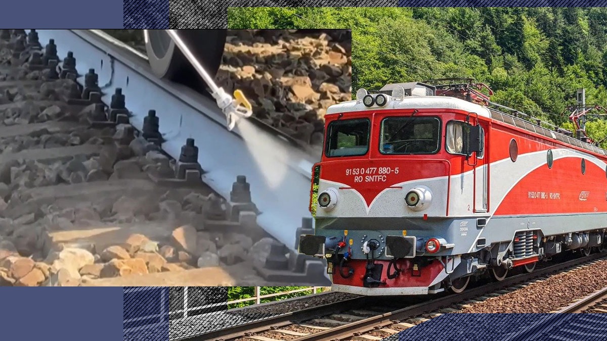 Genial. CFR VĂRUIEȘTE șinele pentru a scurta întâzierile de vară