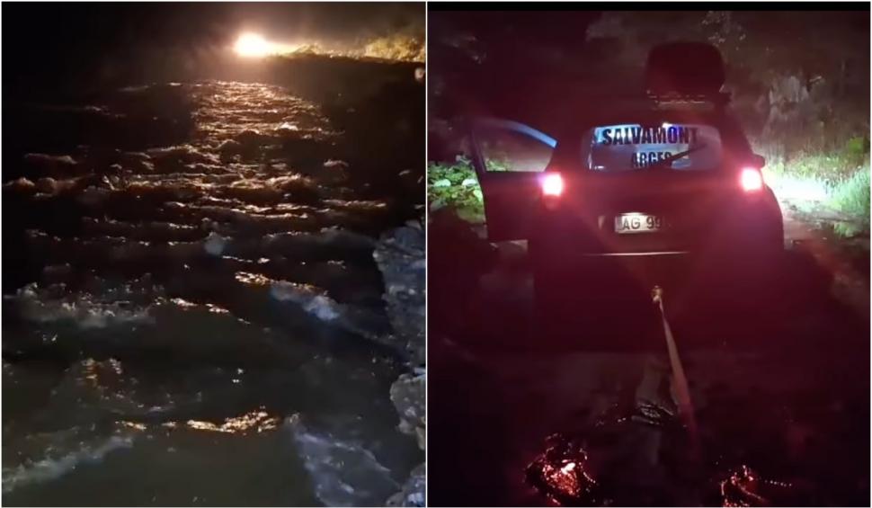 Salvamontiștii au evacuat mai mulți turiști BLOCAȚI în Munții Făgăraș. Drumurile au fost distruse din cauza vijeliilor