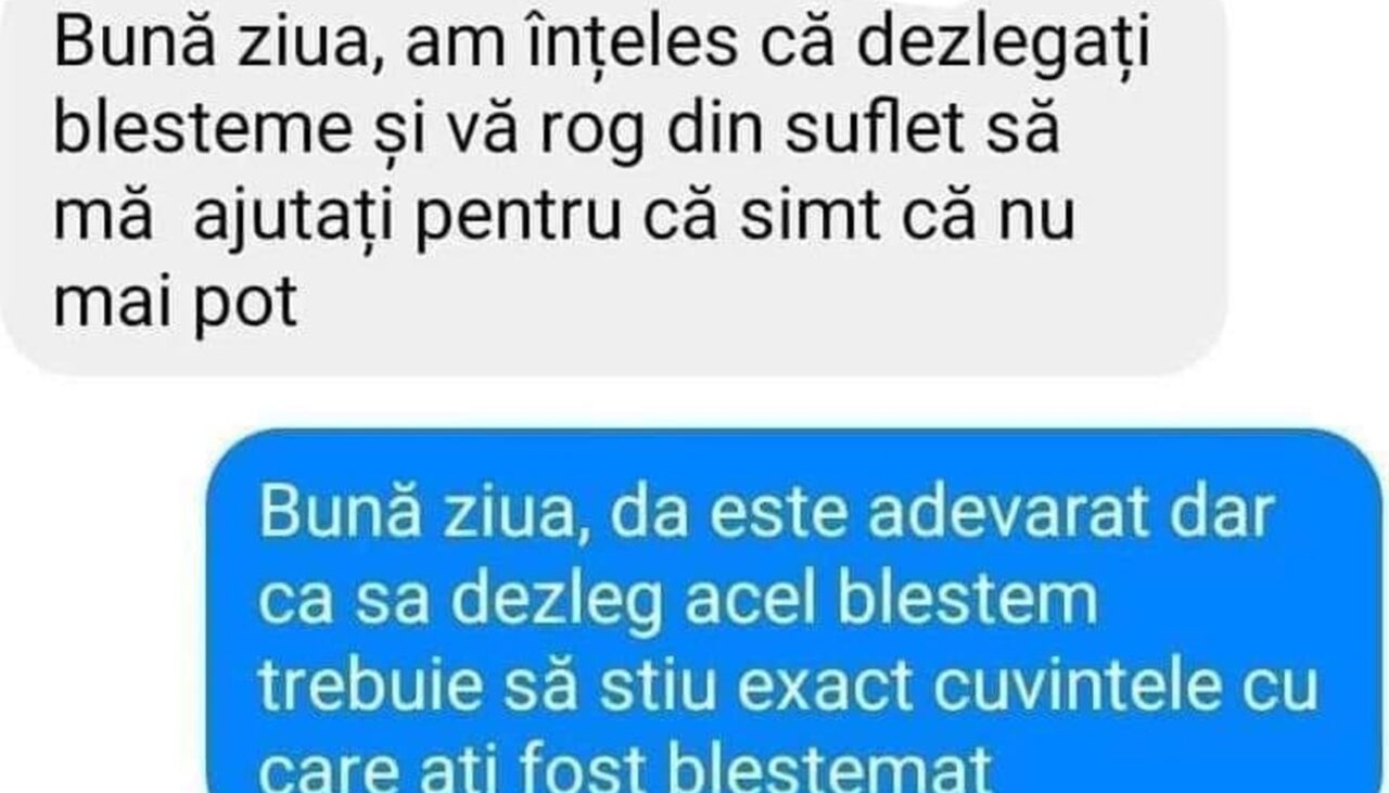Bancul de miercuri | „Bună ziua, am înțeles că dezlegați blesteme”