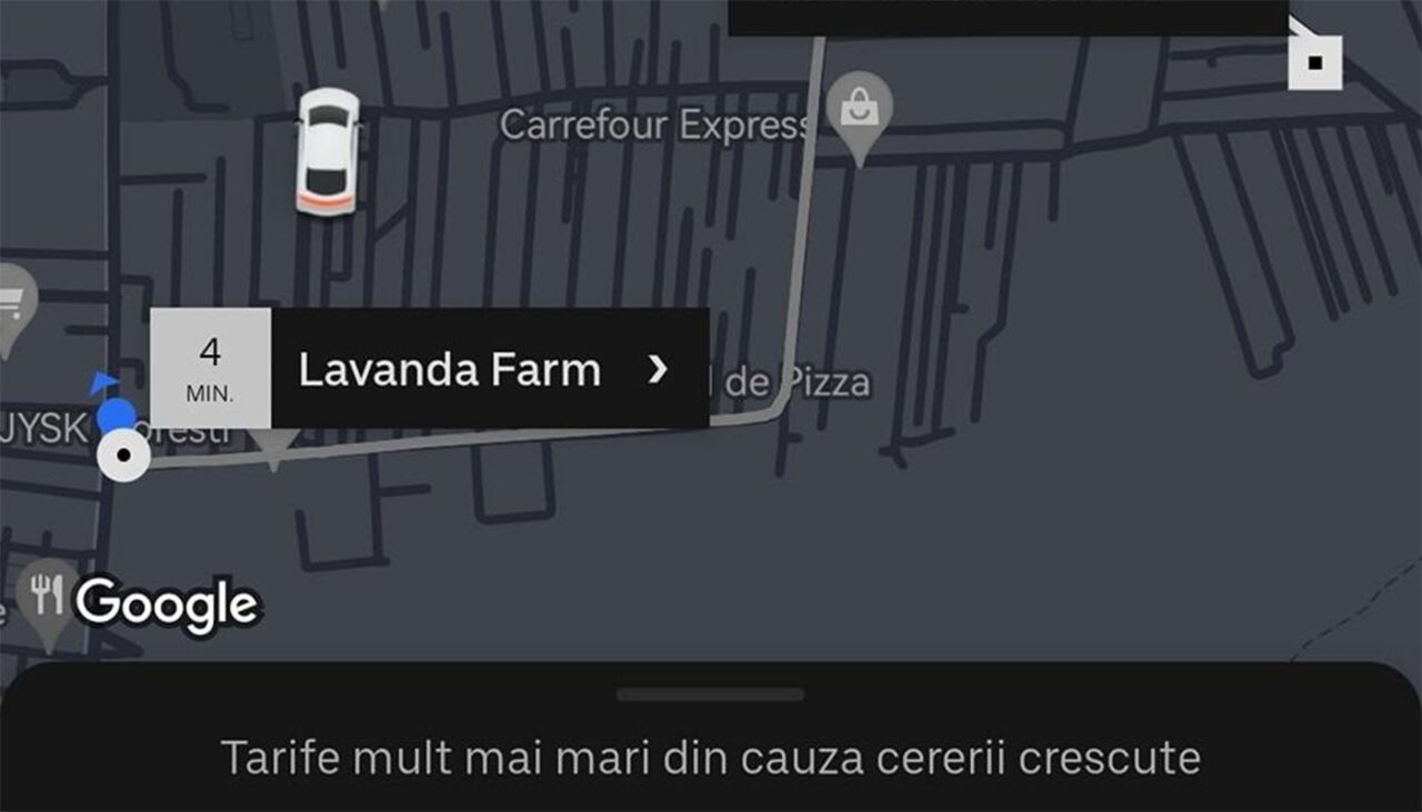 Suma uriașă de bani cerută unui clujean pentru o cursă UBER de doar 2 kilometri