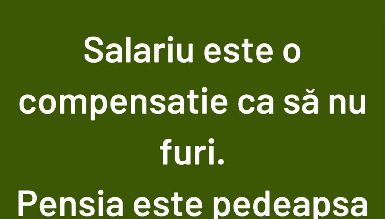 BANCUL ZILEI | Diferența dintre salariu și pensie