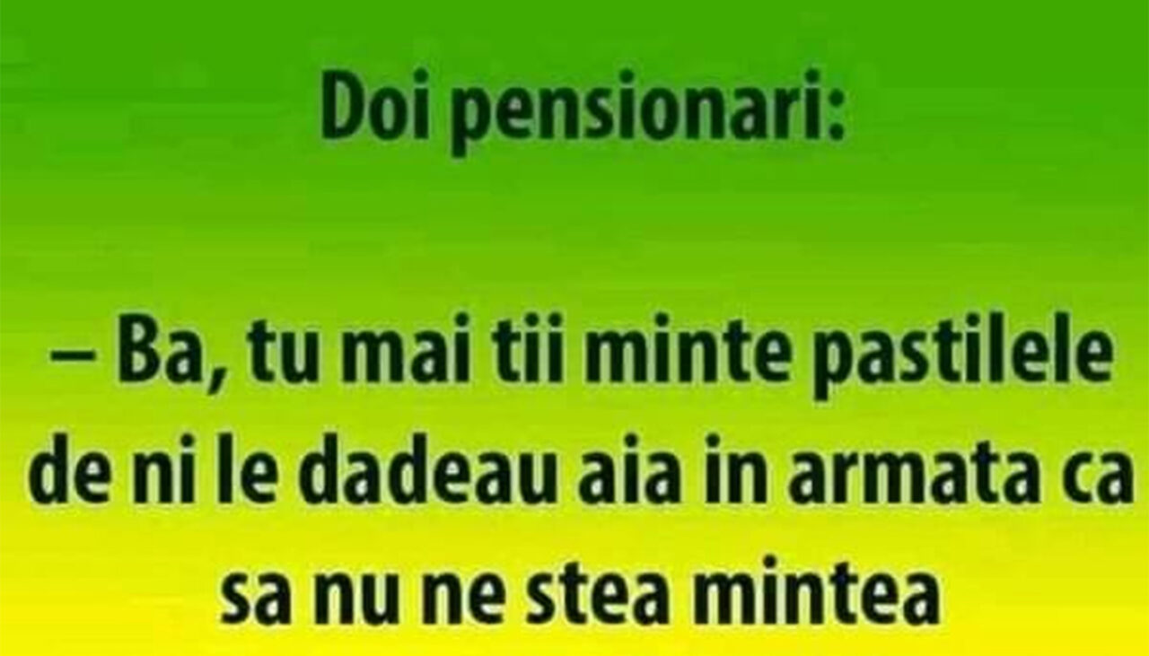 BANCUL ZILEI | Discuție între doi pensionari