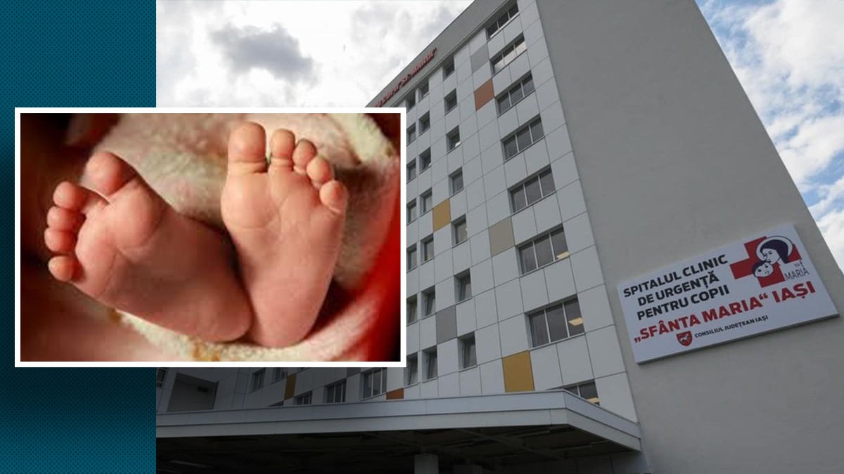 Caz ȘOCANT la Suceava. Un bebeluș de doar trei săptămâni se află în stare critică la spital cu fracturi și hemoragie la cap