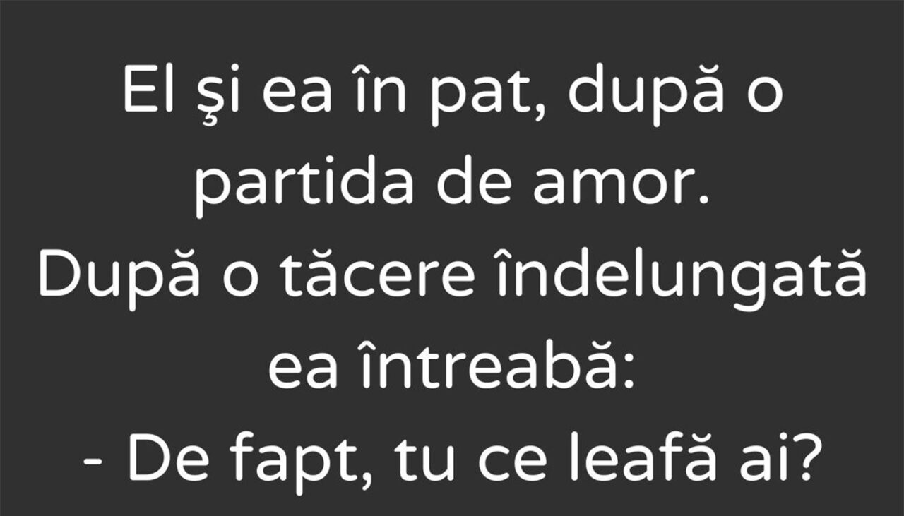 Bancul de vineri | „De fapt, tu ce leafă ai?”