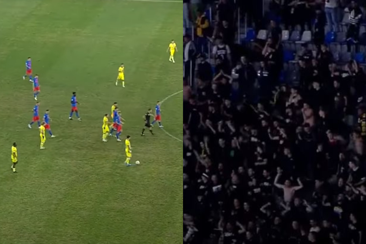 Incident la debutul partidei FCSB – Petrolul. Jandarmii au folosit gaze lacrimogene într-un grup de aproape 30 de fani prahoveni