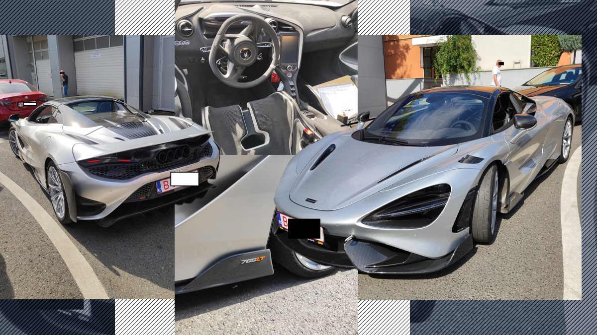 Cum arată cel mai PUTERNIC McLaren LT Spider, considerat un simbol al luxului. Celebrul autoturism a fost adus pentru inspecţie la RAR