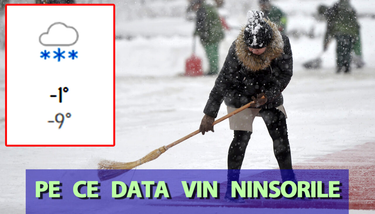 Meteorologii Accuweather au modificat prognoza: Pe ce dată vin ninsorile în România
