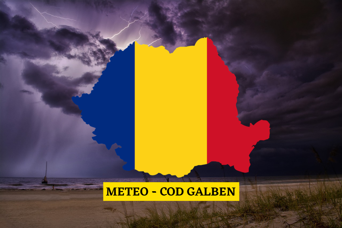 Prognoza ANM pentru următoarele 48 de ore. Cod galben de ploi și instabilitate atmosferică