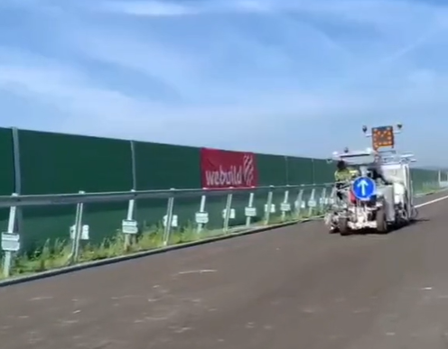 Lucrări avansate pe Secțiunea 5 a Autostrăzii Sibiu-Pitești / Cristian Pistol, (CNAIR): Marcajele rutiere trasate pe primii 16 km
