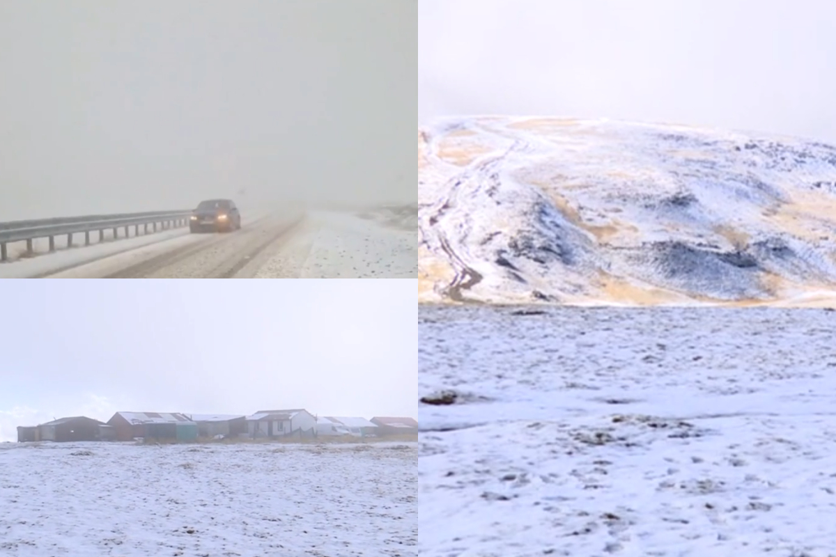 Transalpina, acoperită de zăpadă! Ce reacție a avut un turist polonez care se îndrepta spre mare