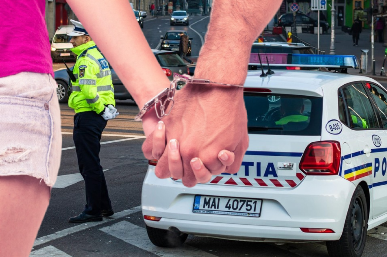 Un bărbat și o femeie, „certați” și cu ordin de protecție unul împotriva celuilalt, prinși împreună la FURAT prin Sinaia