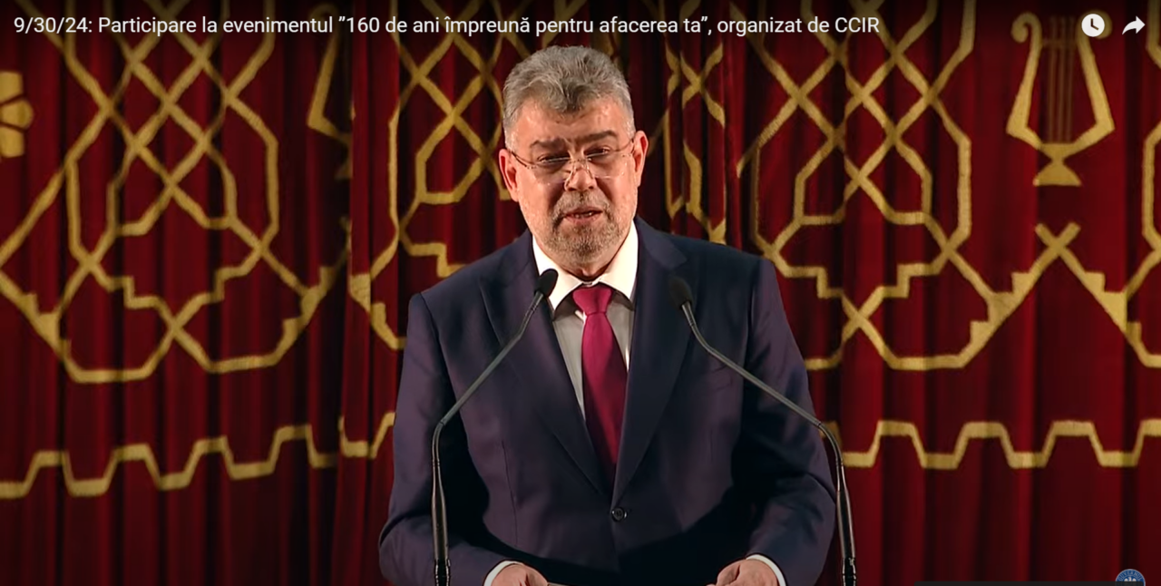 Marcel CIOLACU, la aniversarea C.C.I.R: Să construim o țară în care Președintele României să aibă un Consiliu Economic Consultativ cu întâlniri lunare