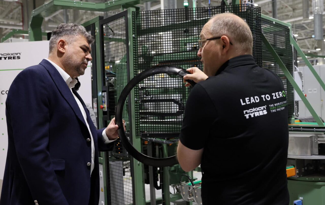 Marcel Ciolacu, PREZENT la deschiderea oficială a fabricii Nokian Tyres din Oradea: Anul viitor vom putea cumpăra anvelope produse în România!