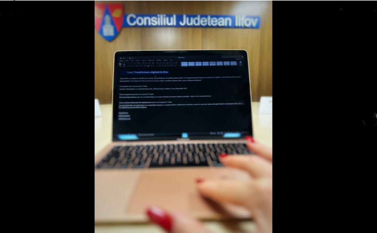 (P) CJ ILFOV adoptă tehnologii moderne de lucru/Documentele pot fi obținute online, FĂRĂ deplasare la sediul instituției