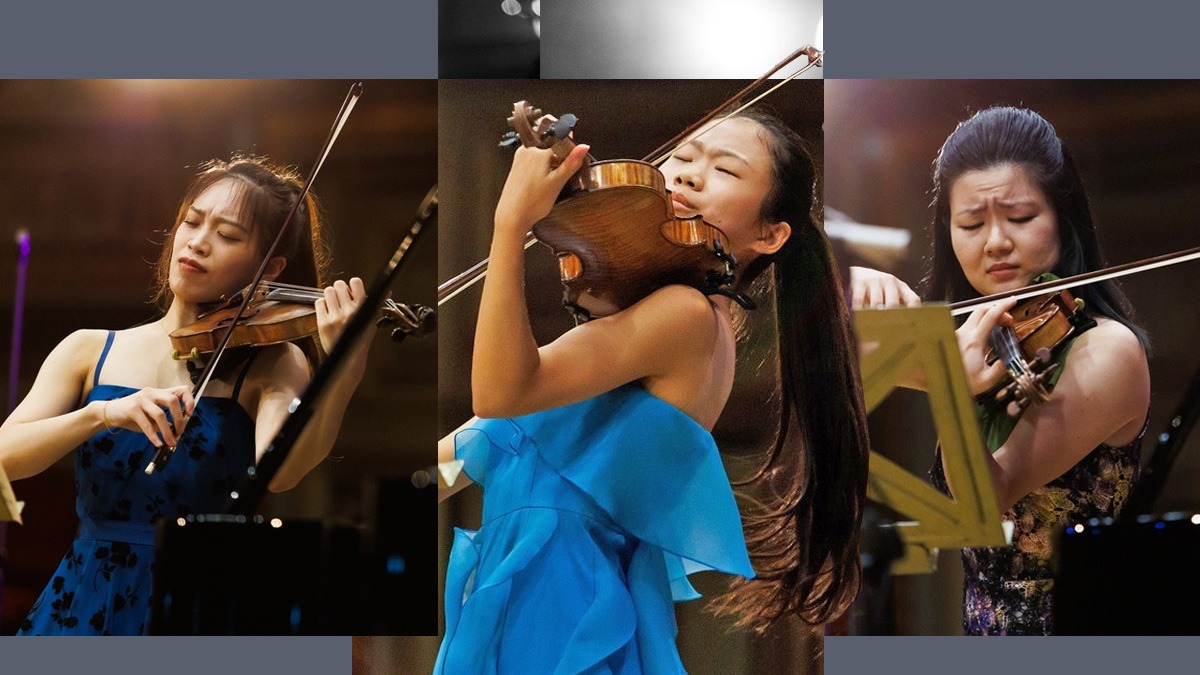 O finală exclusiv feminină și asiatică la secțiunea de vioară a Concursului Enescu 2024
