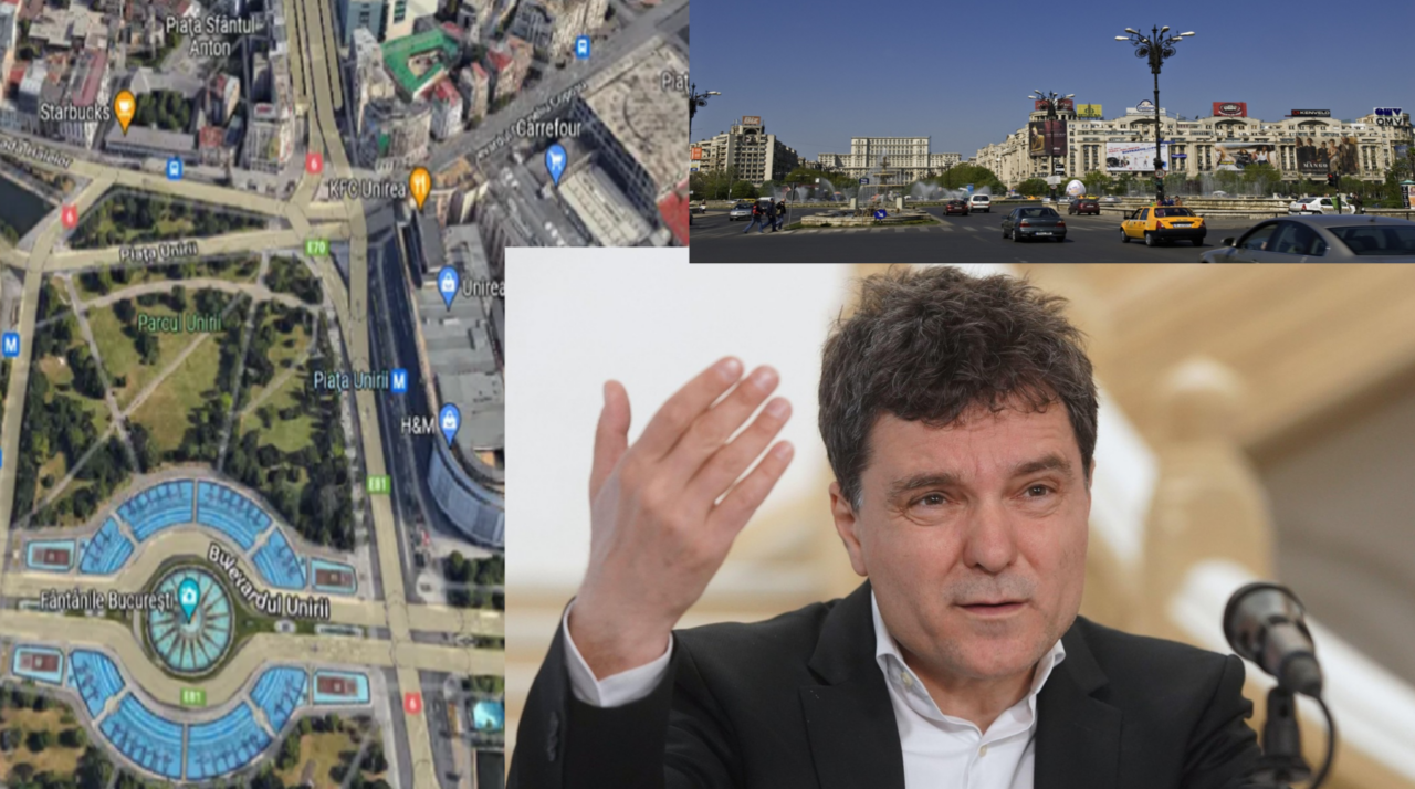 Planșeul Pieței Unirii se poate prăbuși și sunt necesare REPARAȚII urgente, dar Nicușor Dan le amână: „Acolo este și metroul, este un curs de apă”