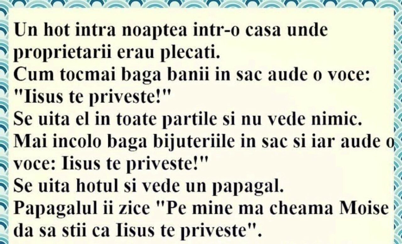 Bancul de miercuri | Iisus și spărgătorul de case