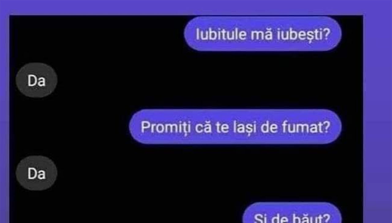 Bancul de miercuri | Ce promisiuni fac bărbații femeilor