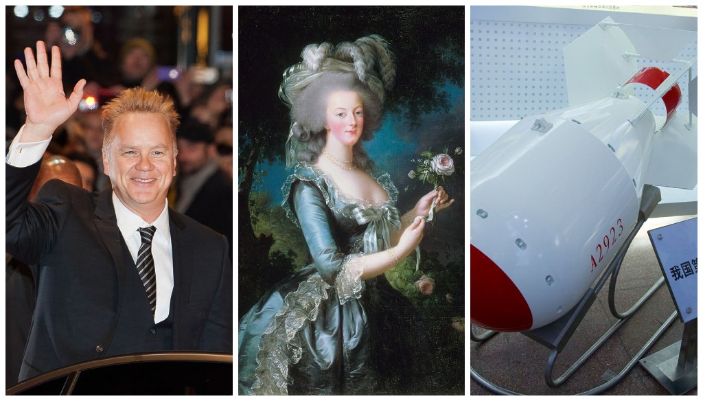 16 OCTOMBRIE, calendarul zilei: Tim Robbins împlinește 66 de ani/ Maria Antoaneta este ghilotinată/ China detonează prima sa bombă nucleară