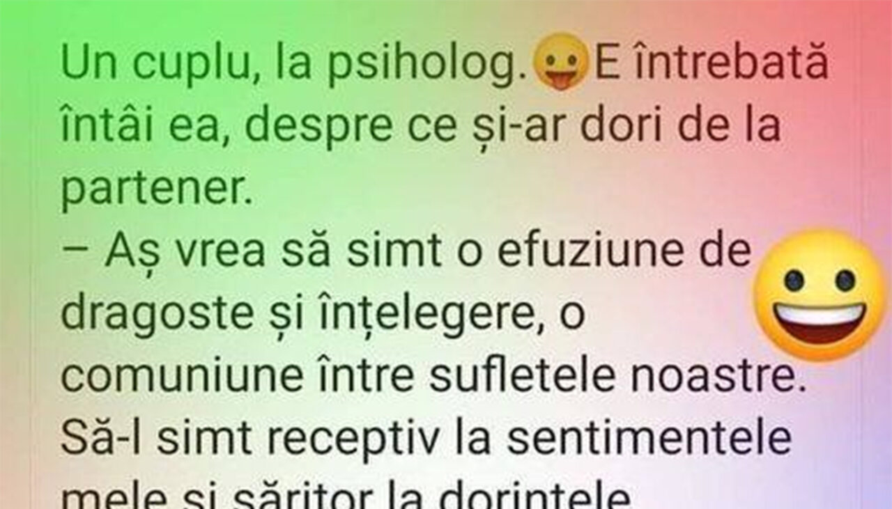 BANCUL ZILEI | Un cuplu, la psiholog