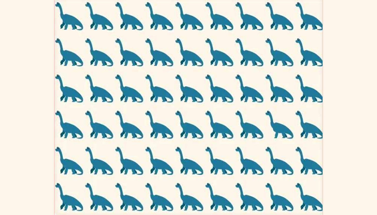 Test de perspicacitate | Unul dintre acești 45 de dinozauri este diferit de ceilalți. Care?