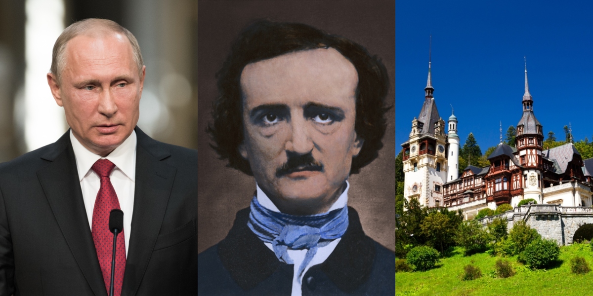 7 OCTOMBRIE, calendarul zilei: Vladimir Putin împlinește 72 de ani / Moare Edgar Allan Poe / Are loc inaugurarea Castelului Peleș
