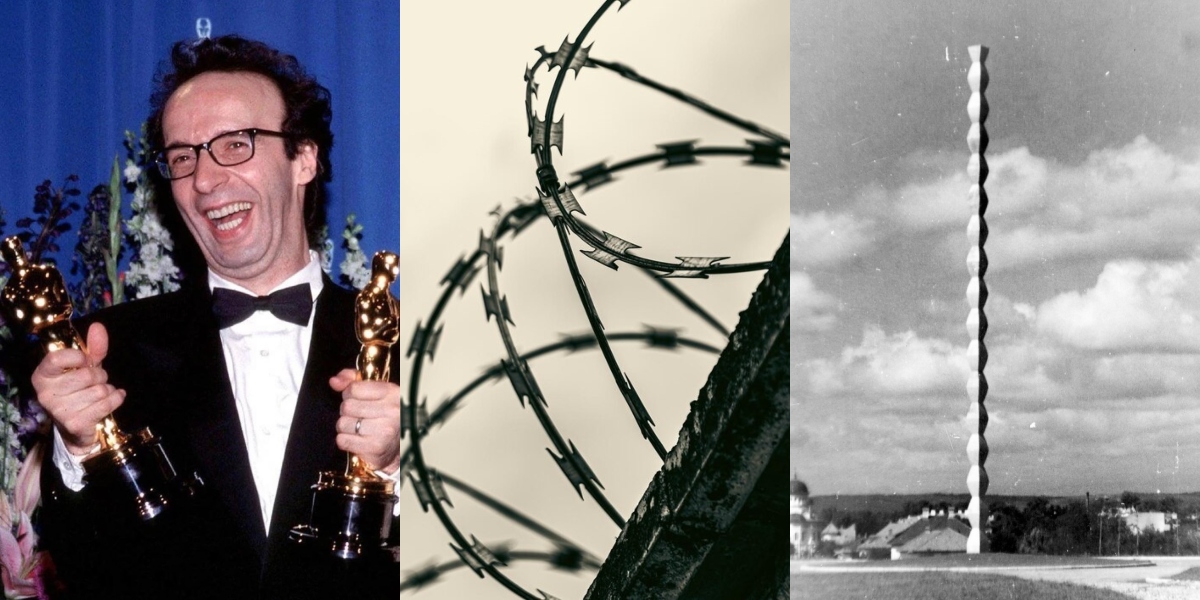 27 OCTOMBRIE, calendarul zilei: Roberto Benigni împlinește 72 de ani/ Este inventată sârma ghimpată/ Este inaugurată Coloana Infinitului