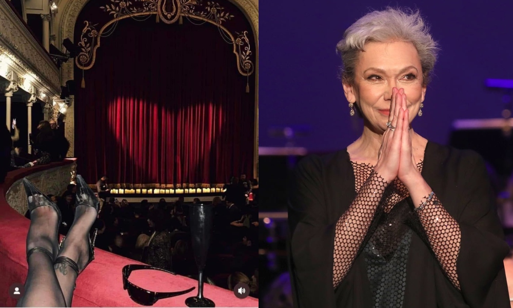 Oana PELLEA, după ce Alina Ceușan și-a urcat picioarele pe balustrada Teatrului ODEON: „Prost gust, vulgaritate”. Reacția influenceriței