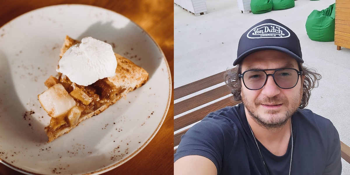 Rețeta de plăcintă cu mere și scorțișoară a lui Florin Dumitrescu. Se prepară rapid din ingrediente pe care orice gospodină le are în cămară