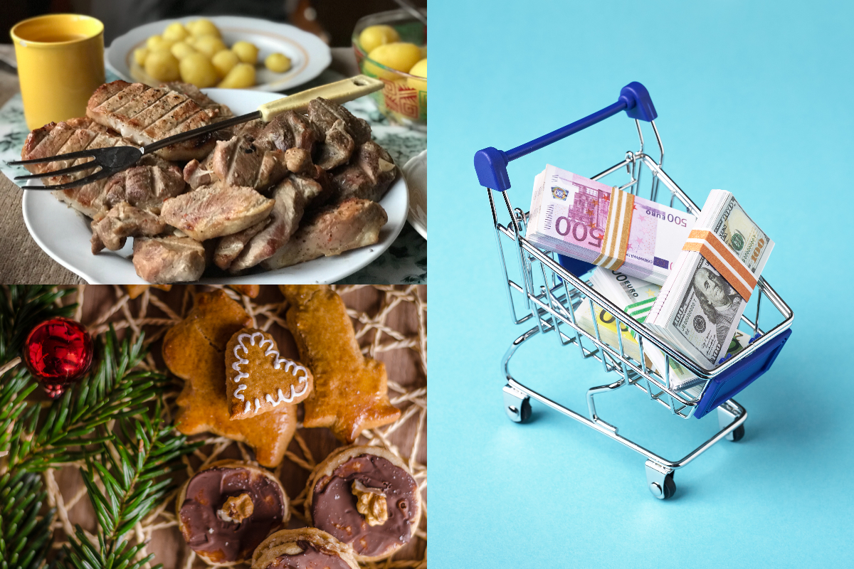 Coșul de cumpărături ar putea fi mai scump, înainte de Crăciun. Cu cât s-ar putea majora prețul dulciurilor și al cărnii de porc