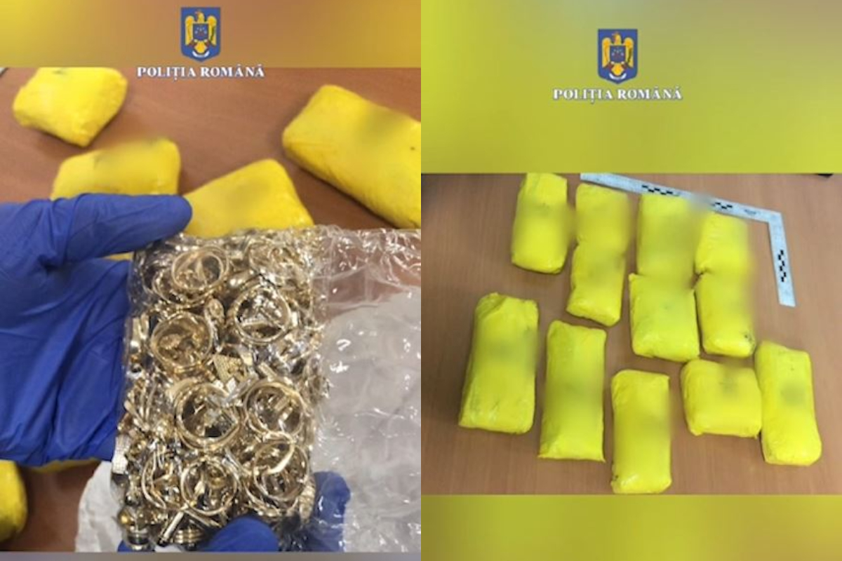 Operațiunea „Blocada” continuă în București. Peste 11 kg de bijuterii din aur au fost descoperite în mașina unui bărbat, în Sectorul 5