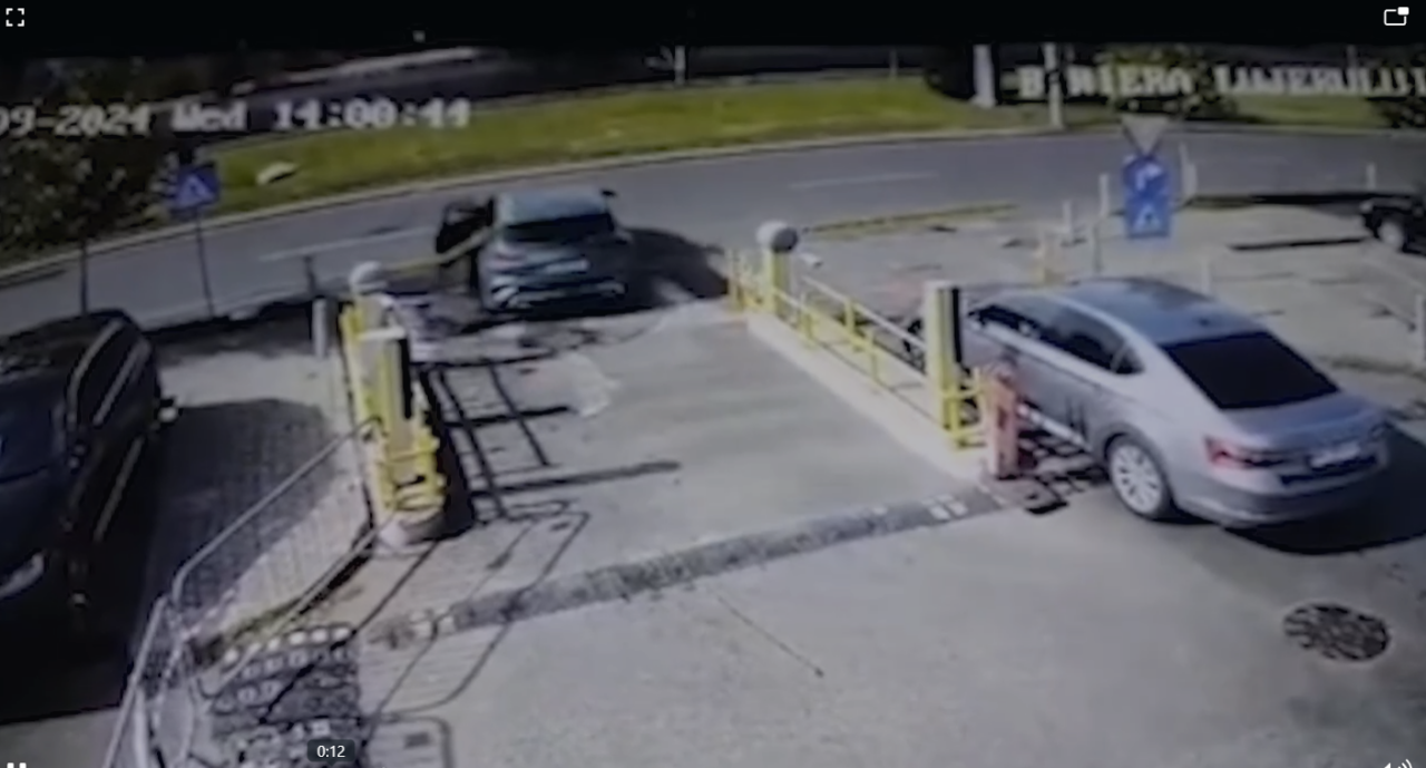 Filmul accidentului de la Lujerului. Momentul șocant în care mașina scapă de sub control și zboară peste parapet. Ce s-a întâmplat, de fapt