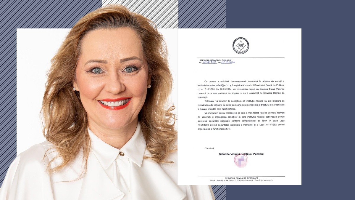SRI: Elena Lasconi nu a fost ANGAJATA sau colaboratoarea Serviciului de Informații / Lasconi: Este o onoare să îți slujești așa țara