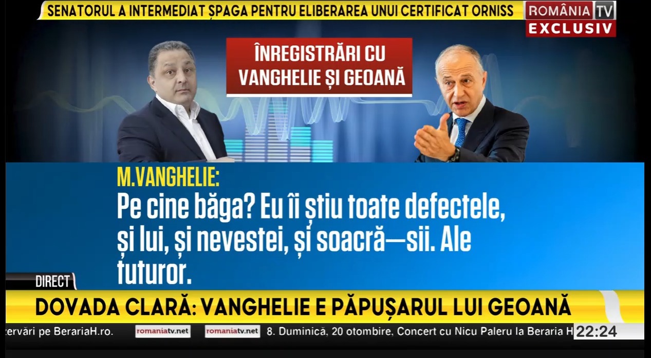 Stenograme EXPLOZIVE în care Marian Vanghelie se laudă cum îl susține pe Mircea Geoană în campanie: „Îi știu toate defectele”