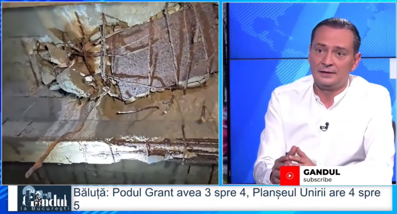 Daniel Băluță: „În ce privește planșeul Unirii, domul primar [Nicușor Dan] consideră că nu este oportun să emită autorizațe de construire”