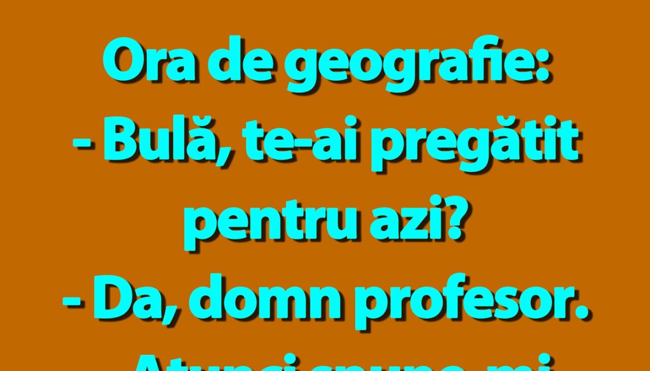 BANC | „Bulă, te-ai pregătit pentru azi?”