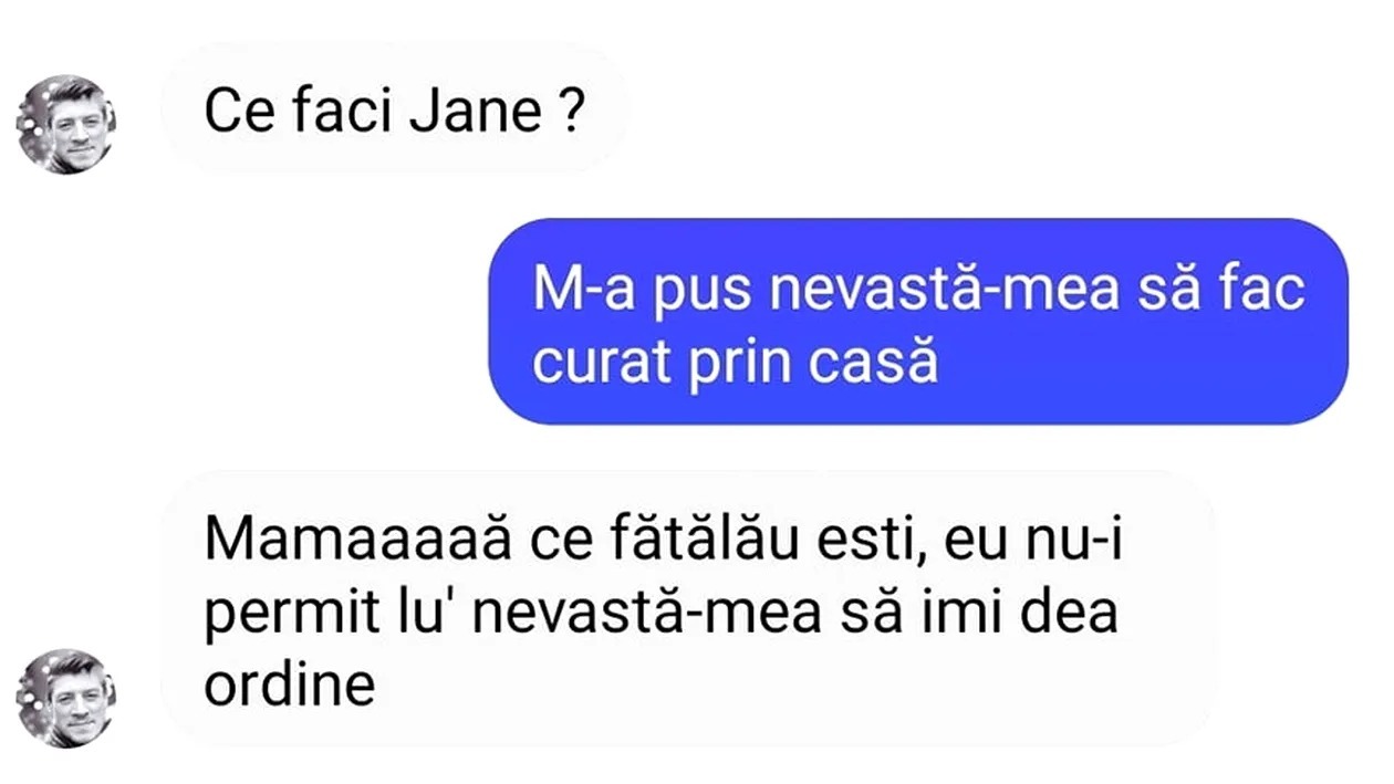 BANC | „M-a pus nevastă-mea să fac curat prin casă”