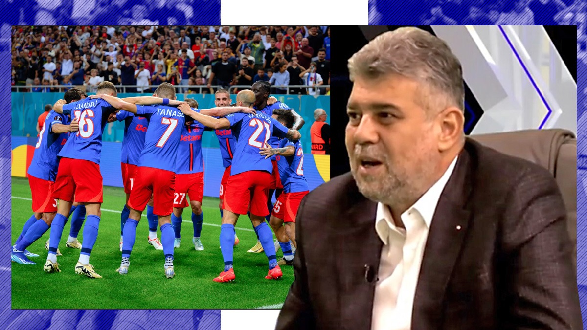 Cu ce echipă de fotbal ține Marcel Ciolacu: „FCSB, cu Steaua. Dar să nu mă prindă că zic Steaua, că îmi iau fluierături și înjurături”