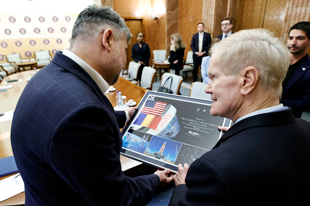 Marcel Ciolacu, întâlnire cu administratorul NASA: România susține COOPERAREA în domeniul securității spațiului extra-atmosferic
