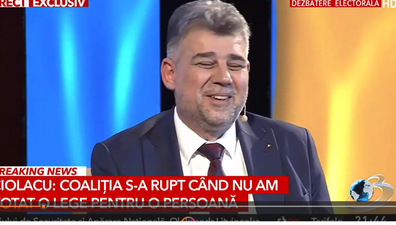 Marcel CIOLACU promite un interviu în engleză/”Așa, cu engleza mea nu tocmai perfectă, am reușit să bag România în Schengen aerian și maritim”