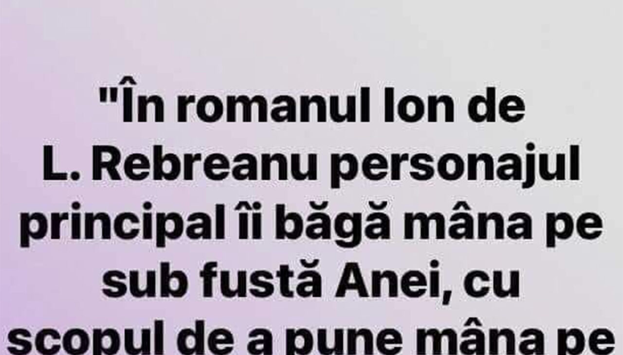 Bancul de duminică | Perlă de la Bacalaureat